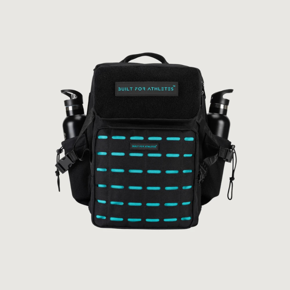 BFA Medium Gym Backpack - Black & Aqua 25L