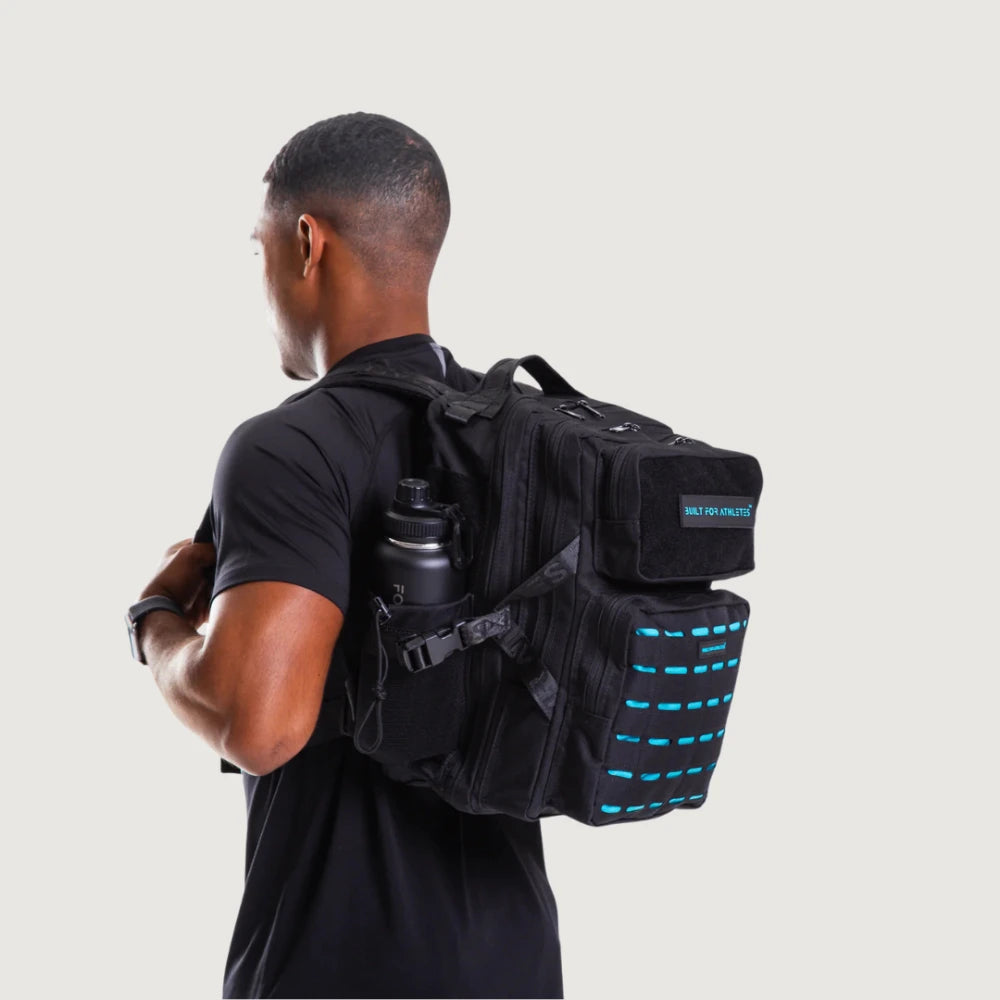 BFA Medium Gym Backpack - Black & Aqua 25L