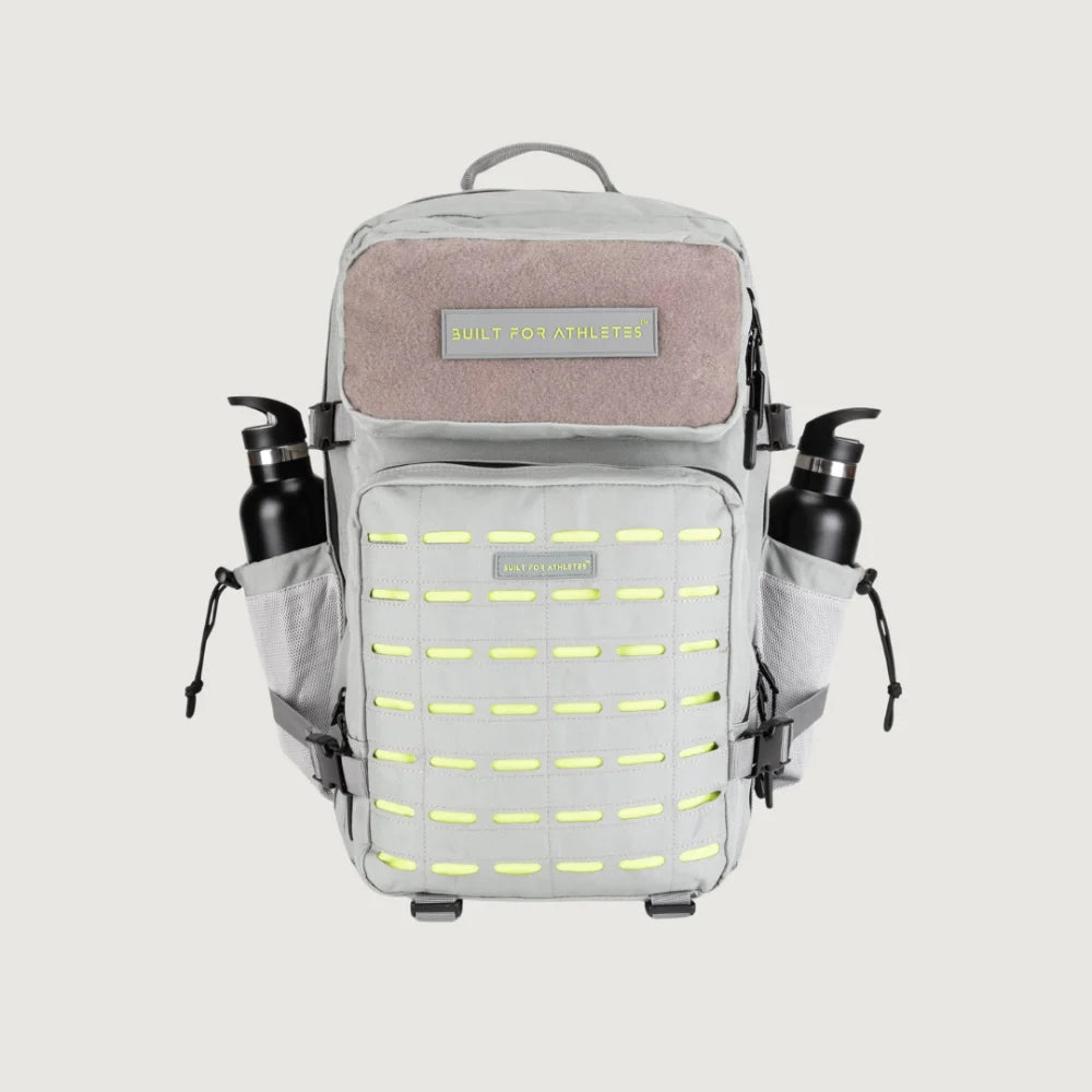 BFA Large Gym Backpack - Grey & Lime 45L