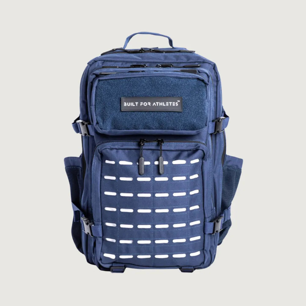 BFA Large Gym Backpack - Navy & White 45L
