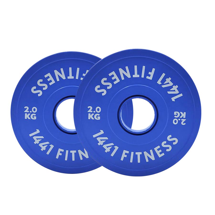 1441 Fitness Fractional Bumper Weight Plate - 2 kg Pair-Fractional Plates-Pro Sports