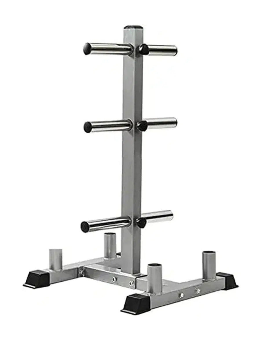 1441 Fitness Olympic Plate Tree with 4 Bar Holder-Plates & Bars Rack-Pro Sports