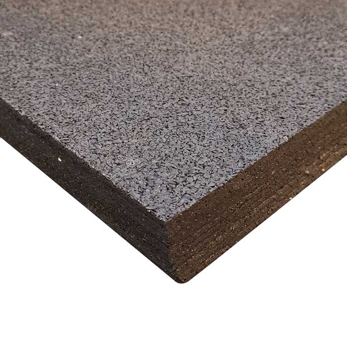 Dark Grey Recycled Rubber Gym Flooring Tiles - 50x50x2 cm - Set of 4-Gym Flooring-Pro Sports