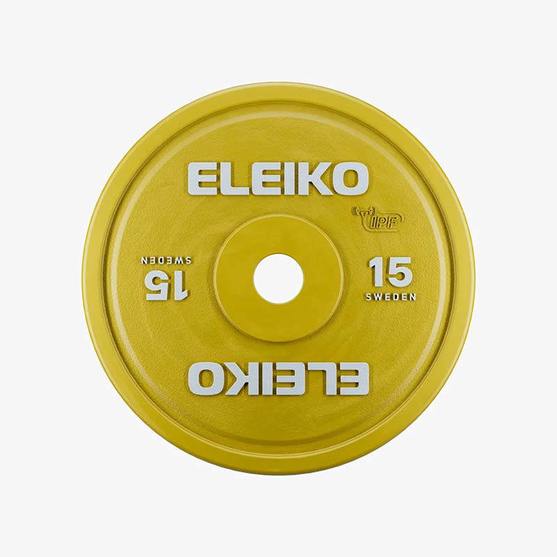 Eleiko IPF Powerlifting Competition Plate - 15 kg-Weight Plates-Pro Sports