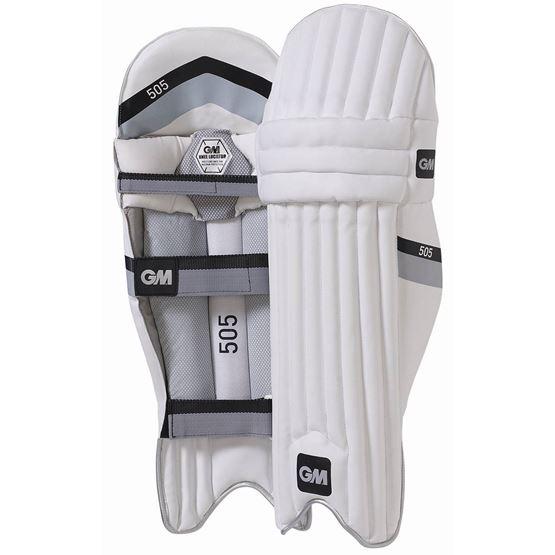 GM 505 Cricket Batting Pads - White-Batting Pads-Pro Sports