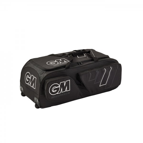 GM Cricket Bag 909 Wheelie - Black-Kit Bags-Pro Sports