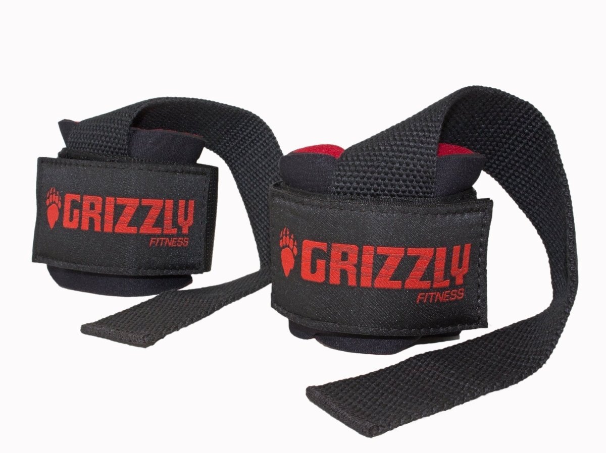 Grizzly Fitness Deluxe Weight Lifting Straps with Wrist Wraps