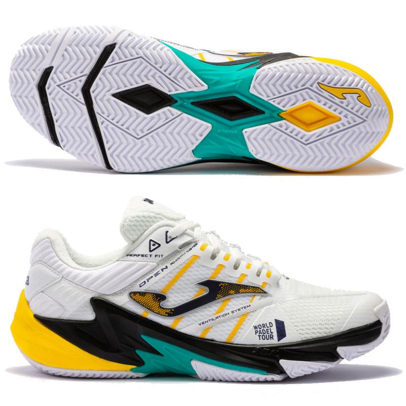 Joma T.Open Padel Shoes - White/Gold-Padel Shoes-Pro Sports