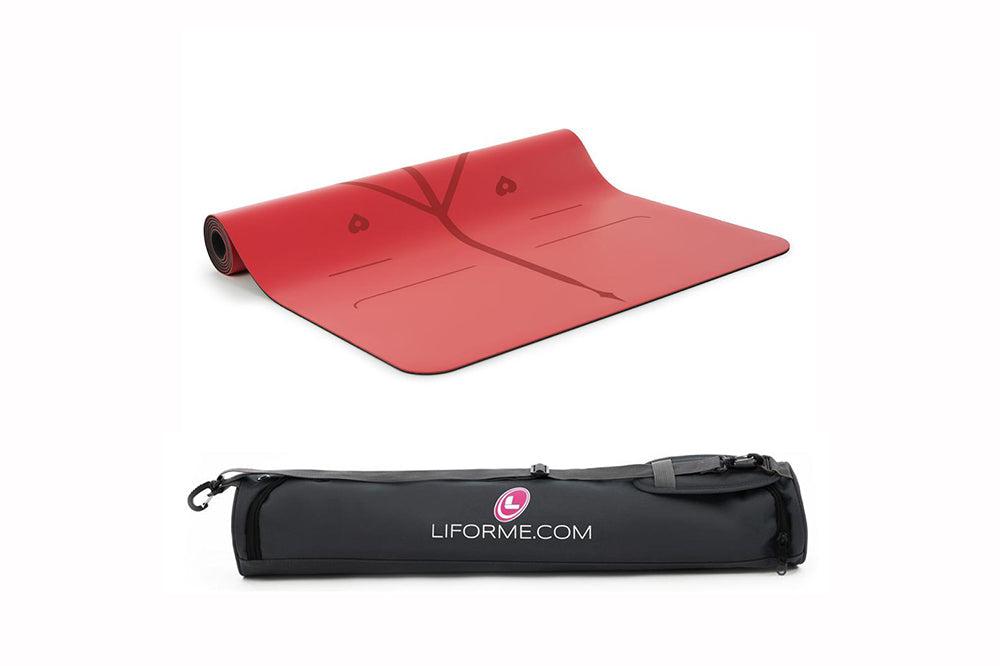 Liforme Love Yoga Mat with Carry Bag - Red