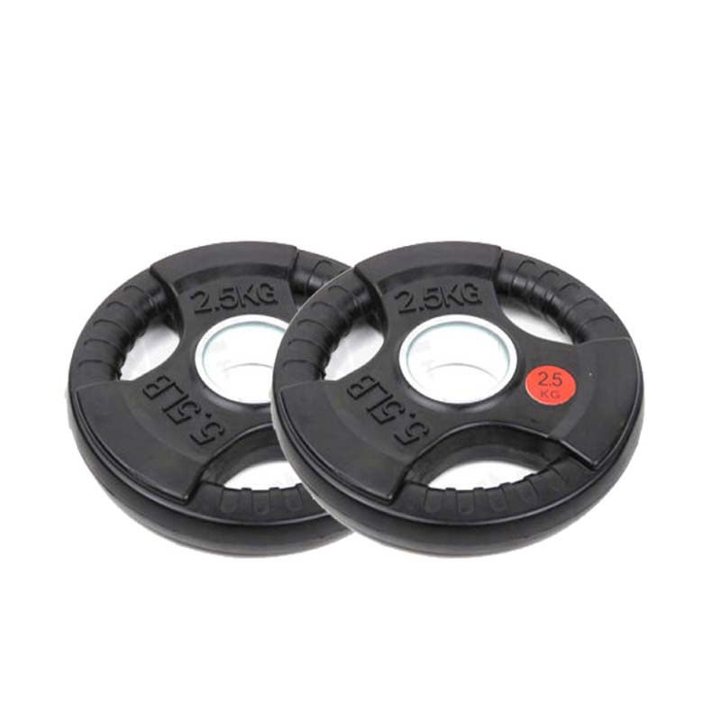 Rubber Olympic Plates Pair - 2.5 kg-Tri Grip Plates-Pro Sports