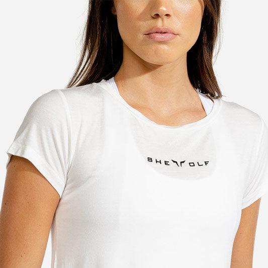 SQUATWOLF She-Wolf Crop Top - White-T-Shirt-Pro Sports