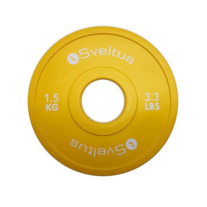 Sveltus Mini Olympic Disc - 1.5 Kg Pair-Fractional Plates-Pro Sports