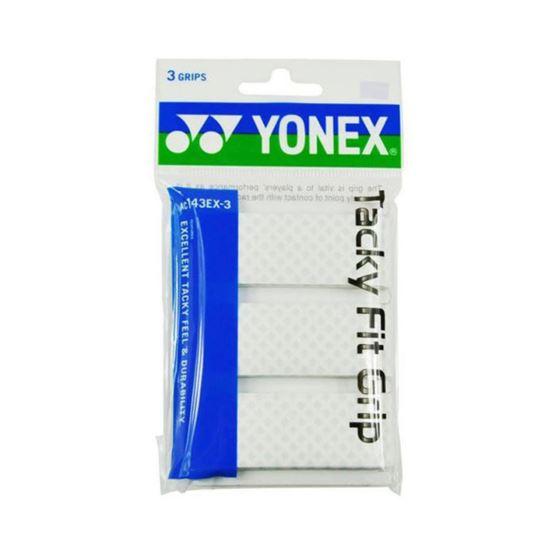 Yonex Tacky Fit Grip (3 wraps) - White-Badminton Accessories-Pro Sports