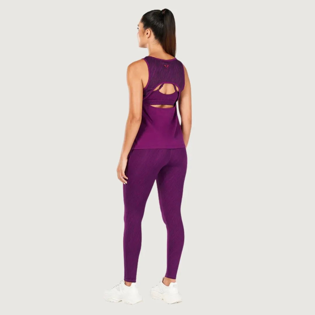 Squatwolf Core Open Back Tank - Dark Purple
