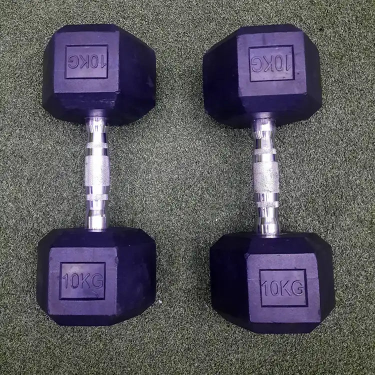 Hex Dumbbells - 10 kg Pair USED