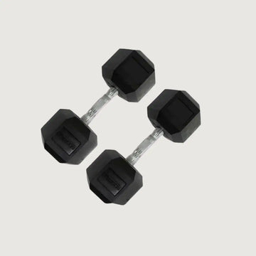 Force USA Rubber Hex Dumbbell - 60 kg Pair (Open Box) - Dumbbells Hex - Pro Sports | Shop online in Kuwait