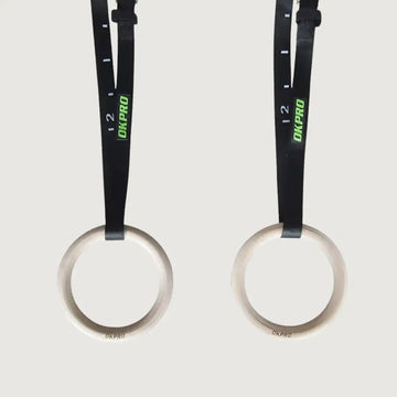 OK Pro Wooden Gym Rings - 28 mm - Gym Rings - Pro Sports | Shop online in Kuwait