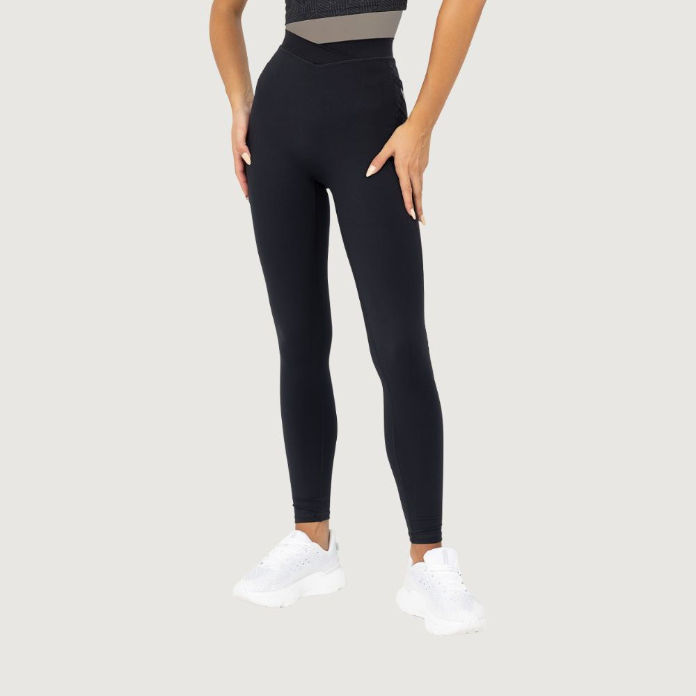 Squatwolf Wrap WB Graphic Leggings – Black