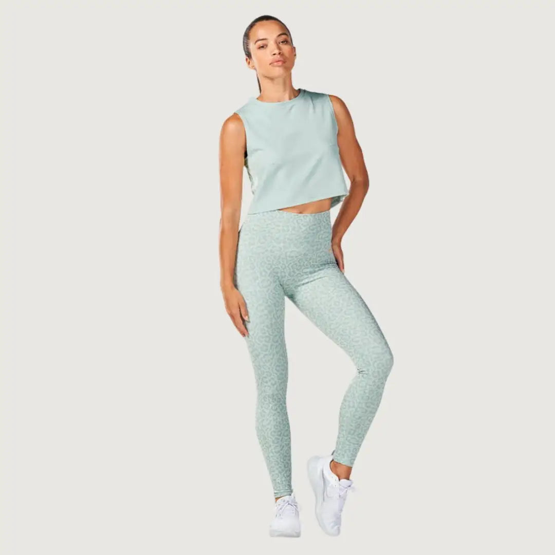 Squatwolf Core Crop Tank - Surf Spray