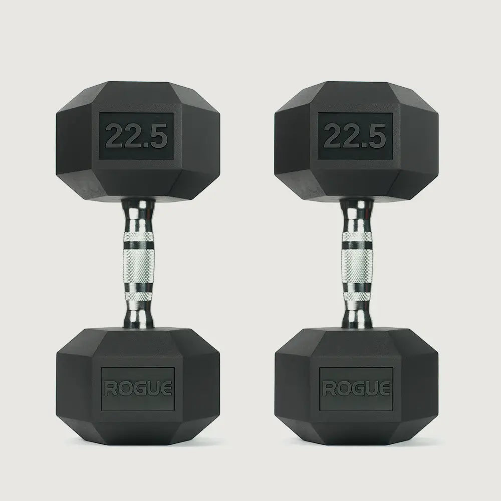 Rogue Rubber Hex Dumbbells LB - Pair - Dumbbells Hex - Pro Sports | Shop online in Kuwait