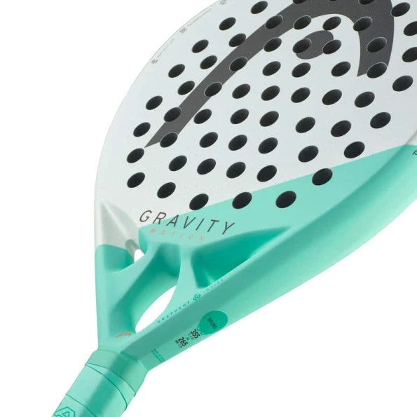 Head Gravity Motion 2024 Padel Racquet close-up - Padel Racquet | Buy Online in the GCC | The Racquet Shop