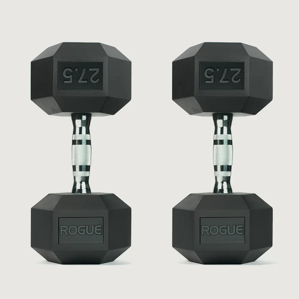 Rogue Rubber Hex Dumbbells LB - Pair - Dumbbells Hex - Pro Sports | Shop online in Kuwait