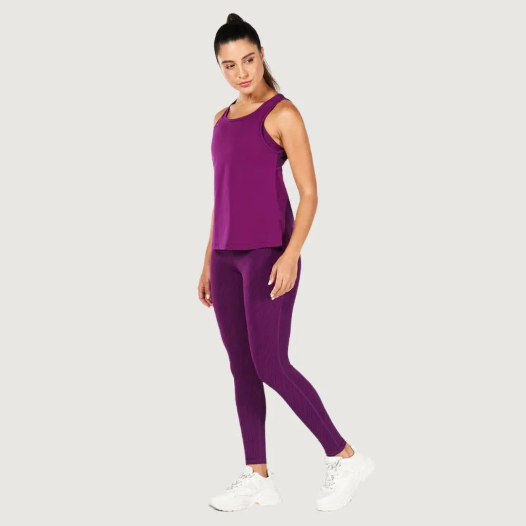 Squatwolf Core Open Back Tank - Dark Purple