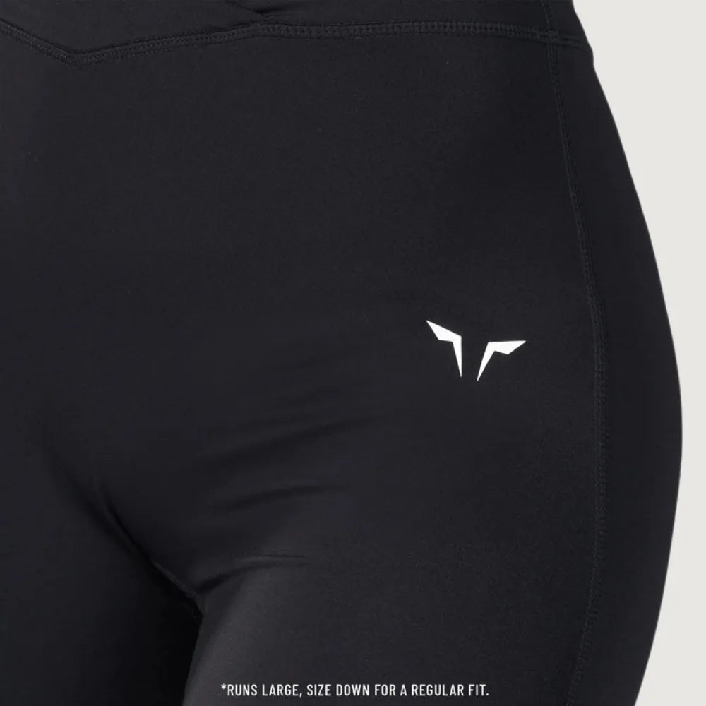 Squatwolf Crossover Leggings 24" – Black