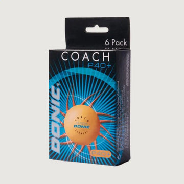 Donic P40+ Coach Table Tennis Ball ** Orange - Pack of 6 - Table Tennis Balls - Pro Sports | Shop online in Kuwait