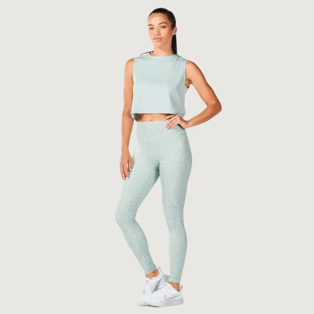 Squatwolf Core Crop Tank - Surf Spray