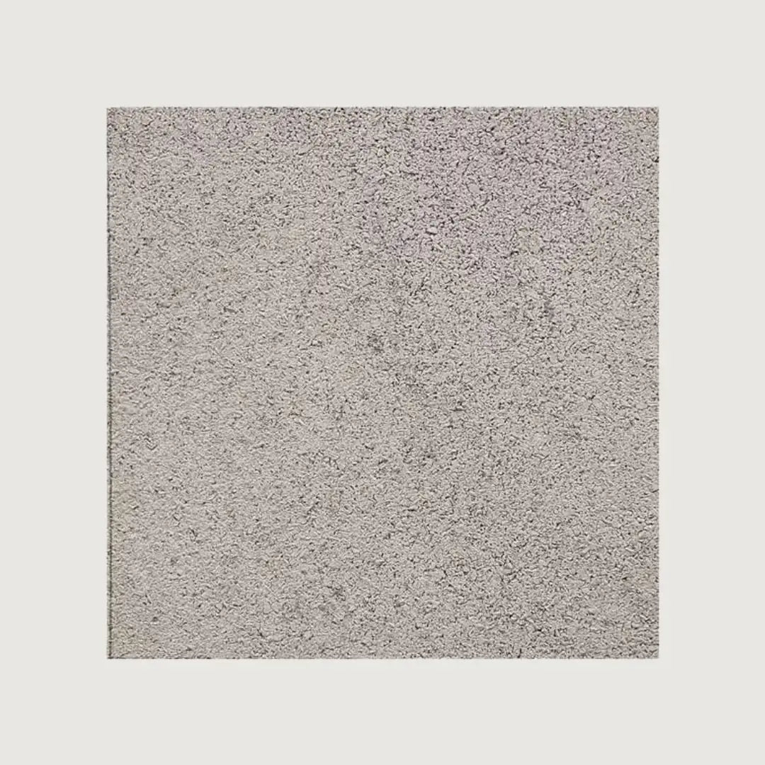 Light Grey Recycled Rubber Gym Flooring Tiles - 50 x 50 cm - Set of 4