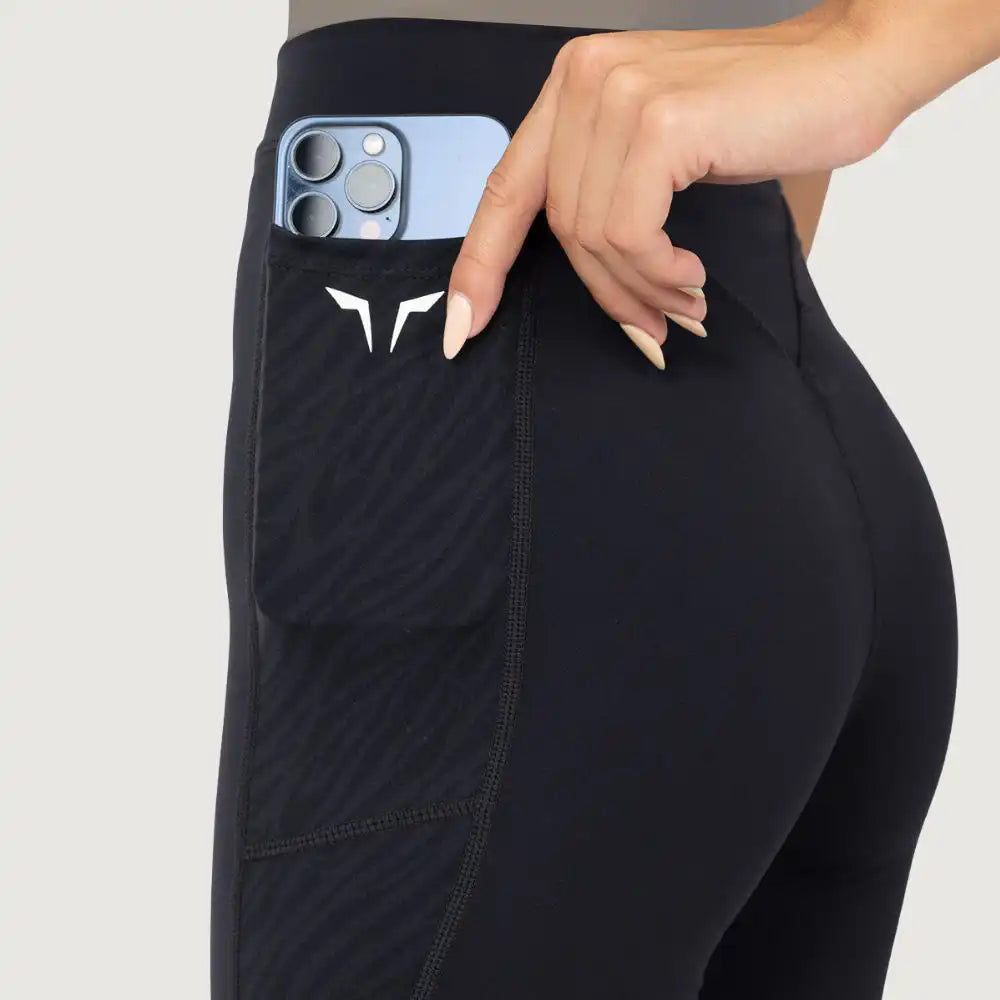 Squatwolf Wrap WB Graphic Leggings – Black
