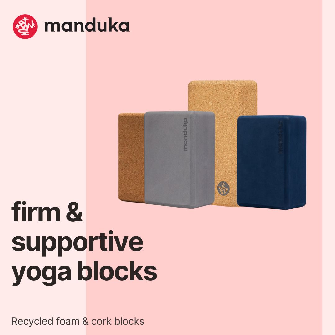 Manduka Yoga Blocks Recycled Foam and Cork Blocks - Pro Sports Kuwait