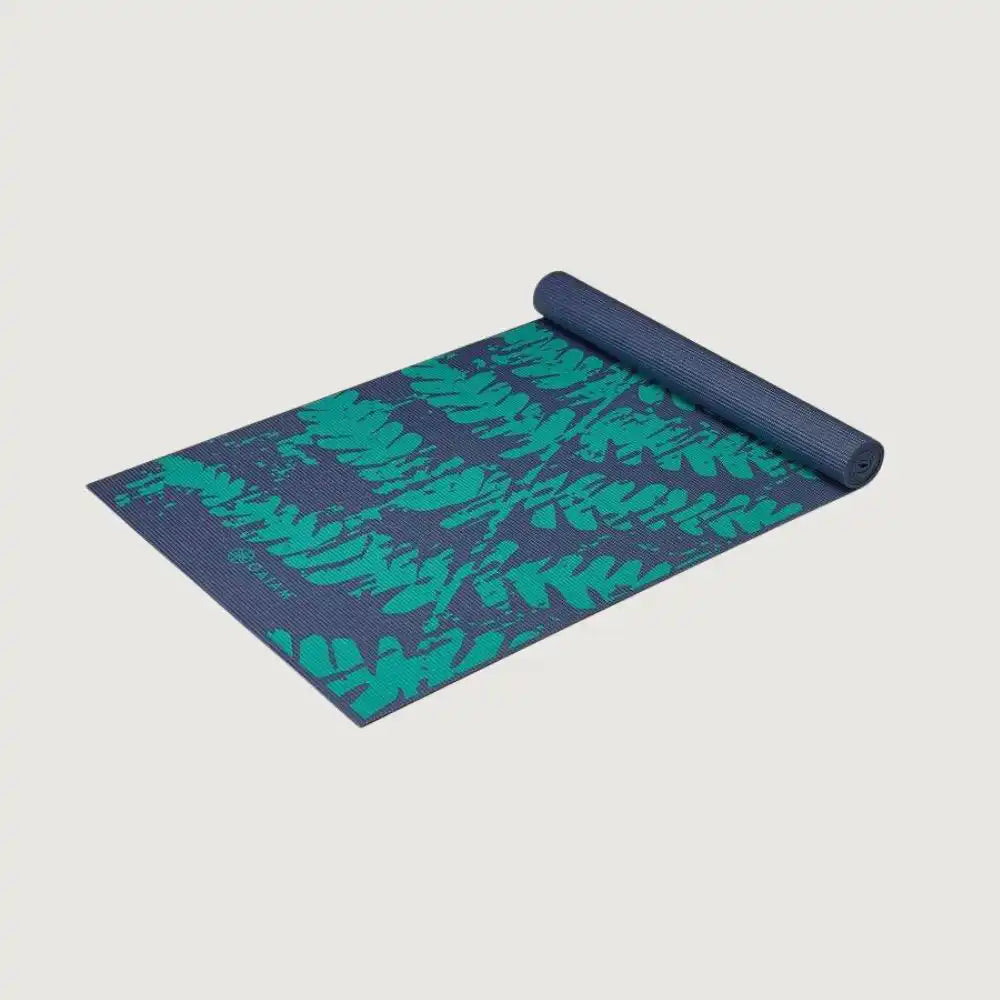 Gaiam Printed Yoga Mat 4mm - Midnight Fern