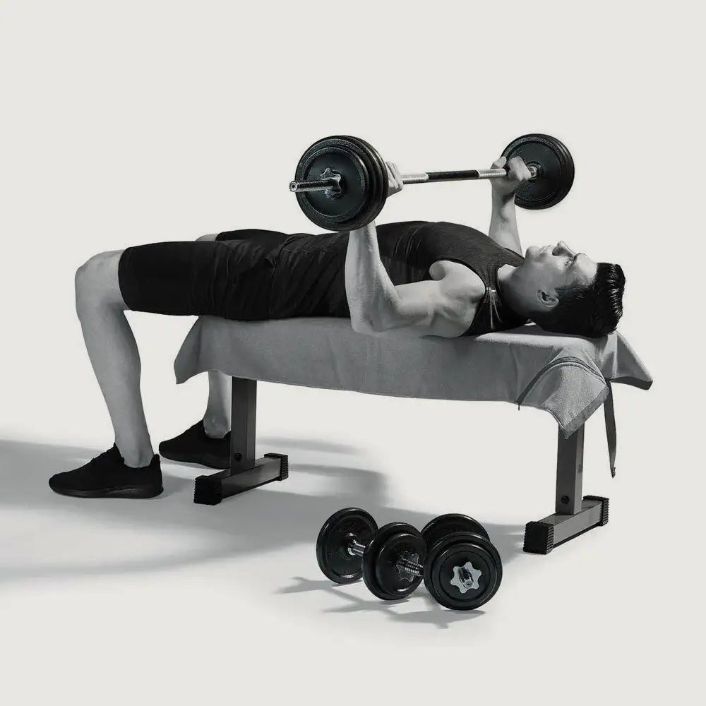 Adjustable Barbell Dumbbells Set - 50 kg (OPEN BOX)