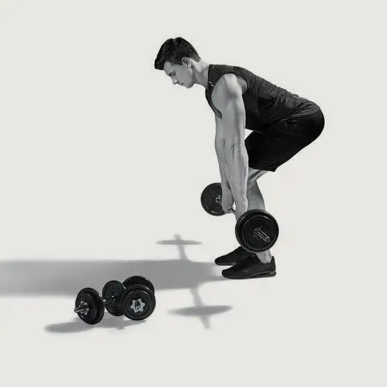 Adjustable Barbell Dumbbells Set - 50 kg (OPEN BOX)