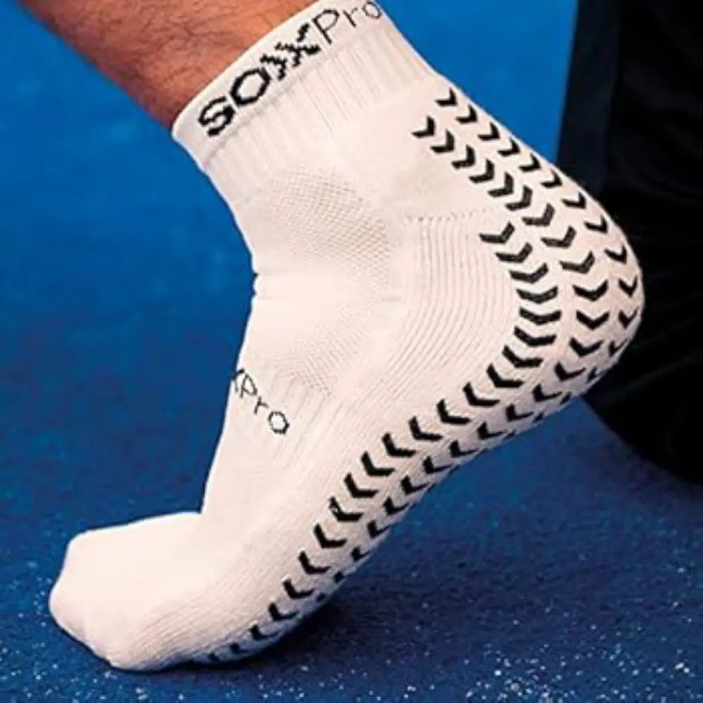 SOXPro Low Cut Grip Socks - White