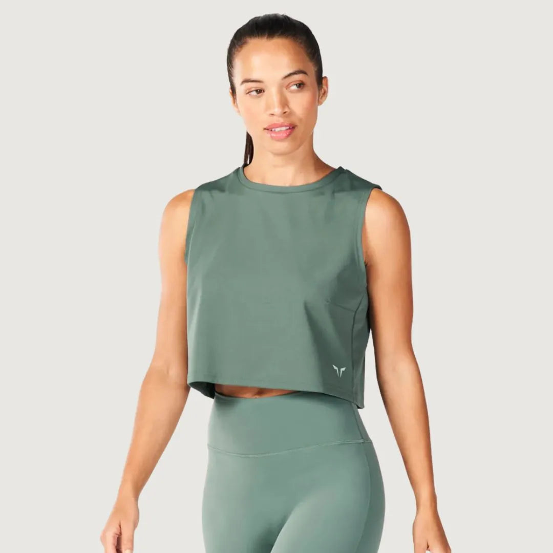 Squatwolf Core Crop Tank – Dark Forest