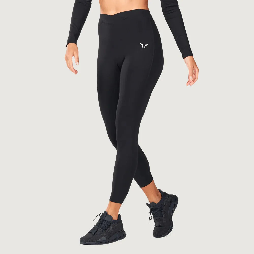 Squatwolf Crossover Leggings 24" – Black