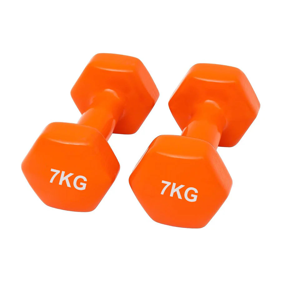 GRIT Vinyl Dumbbell Pair 7 kg Buy Dumbbells Online Pro Sports Kuwait