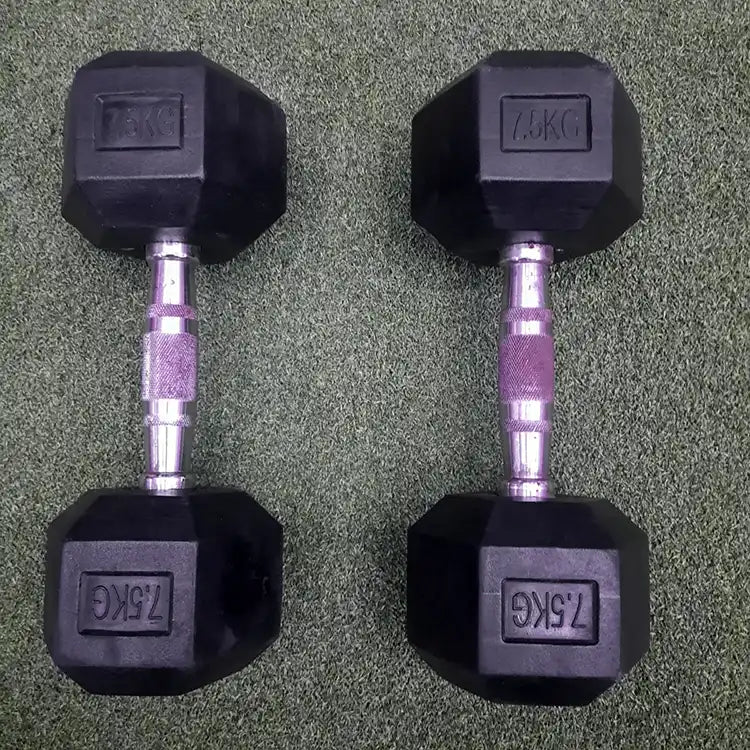 Hex Dumbbells - 7.5 kg Pair USED