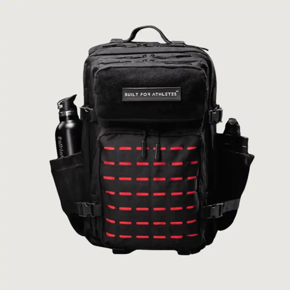 BFA Large Gym Backpack - Black & Red 45L