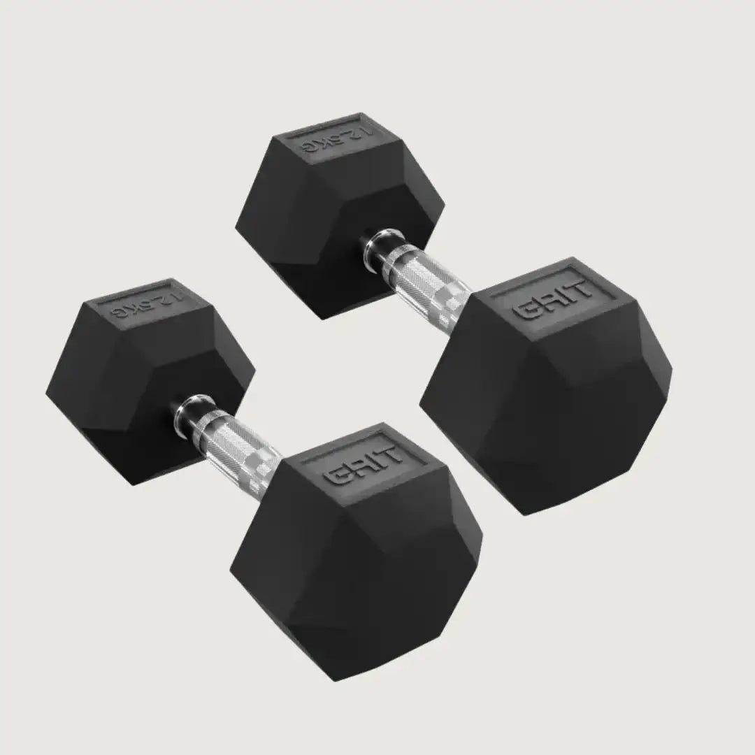 GRIT Hex Dumbbells - 12.5 kg Pair - Dumbbells Hex - Pro Sports | Shop online in Kuwait