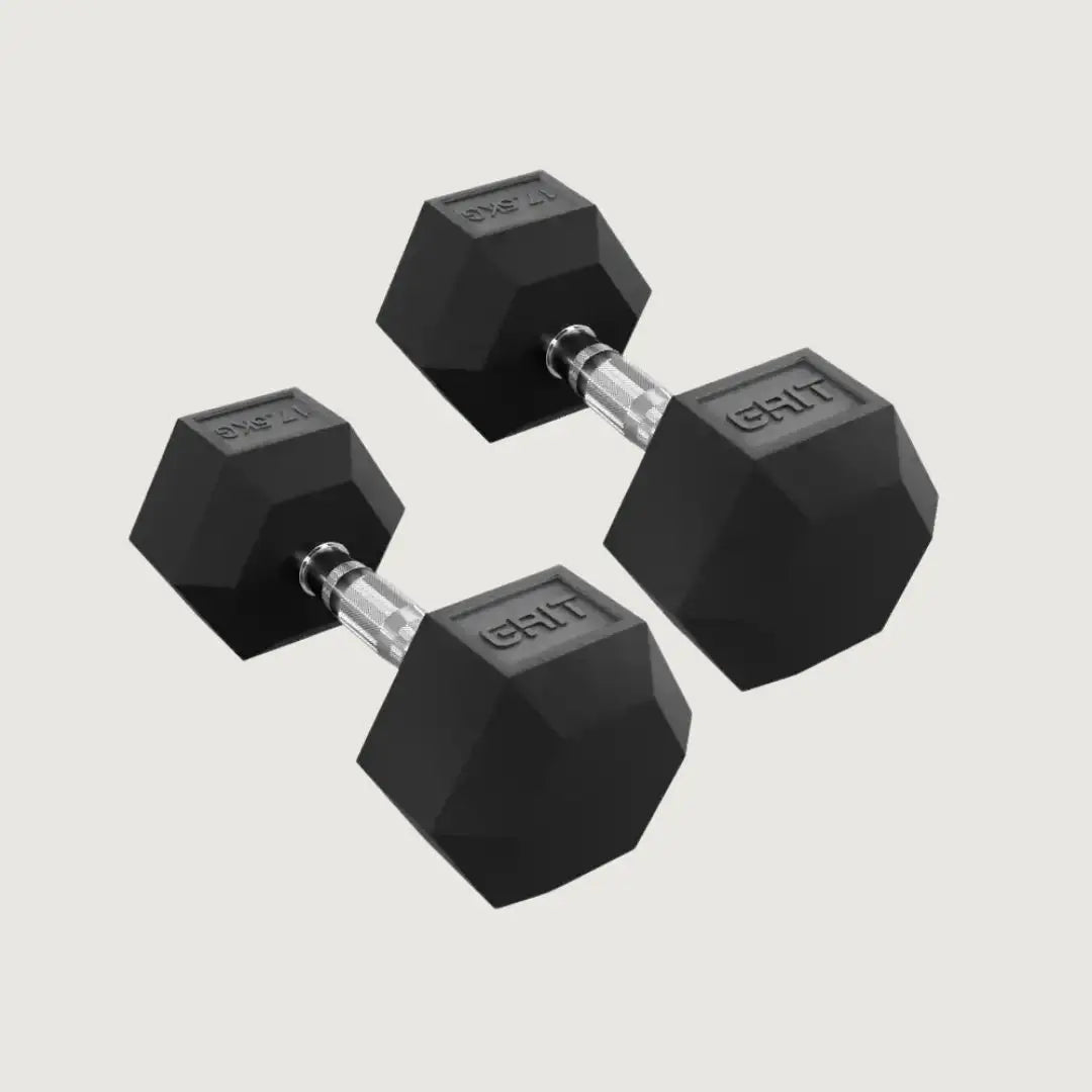 GRIT Hex Dumbbells - 17.5 kg Pair - Dumbbells Hex - Pro Sports | Shop online in Kuwait