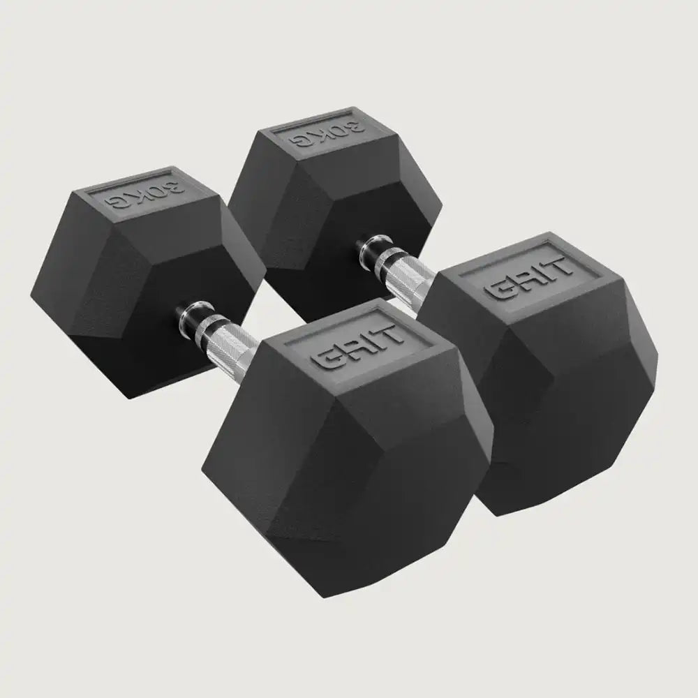 GRIT Hex Dumbbells - 30 kg Pair - Dumbbells Hex - Pro Sports | Shop online in Kuwait