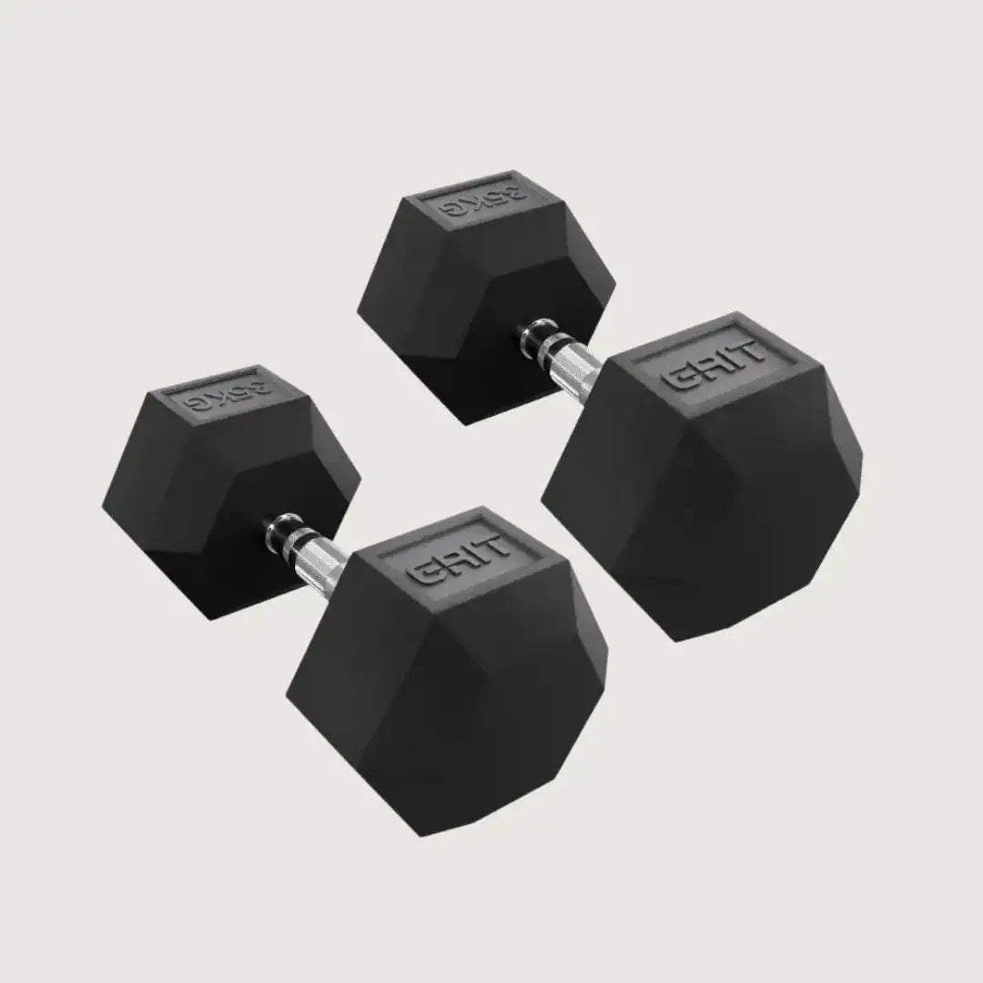 GRIT Hex Dumbbells - 35 kg Pair - Dumbbells Hex - Pro Sports | Shop online in Kuwait