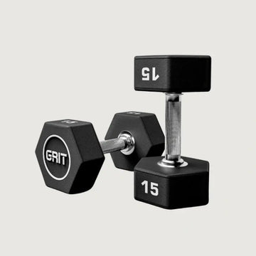 GRIT Hex CPU Dumbbells Pair (2.5 kg - 30 kg)
