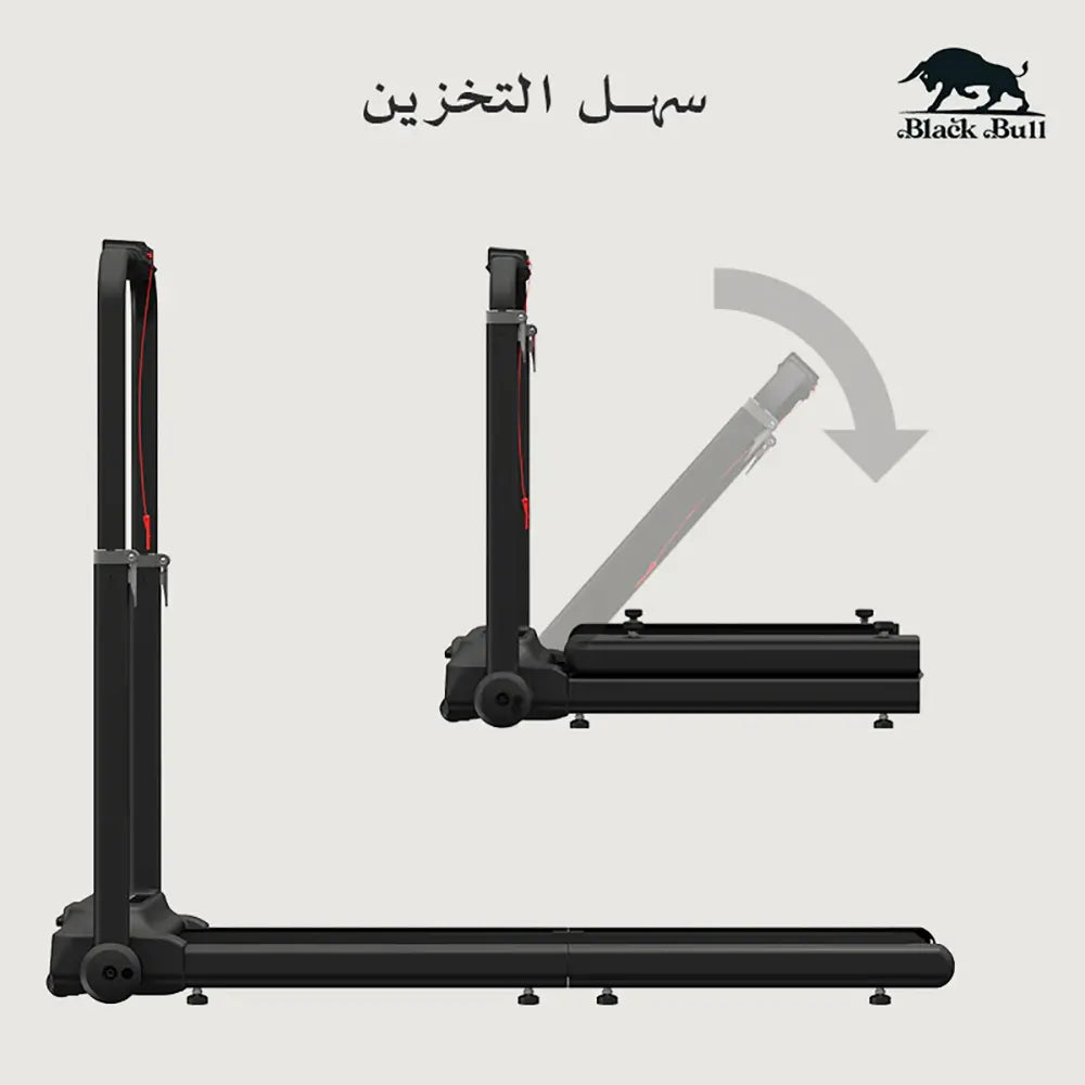 Black Bull Folding Walking Pad Treadmill with Bluetooth & App