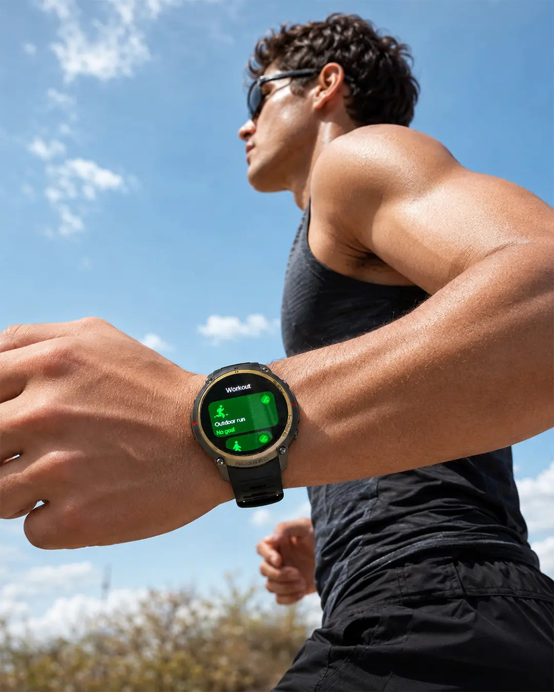 GRIT Apex Smart Watch with 2 Straps in use - Smart Watch | Buy Online in Kuwait | Pro Sports Kuwait