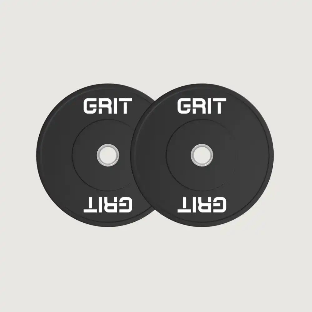 GRIT Black Bumper Weight Plates Pair